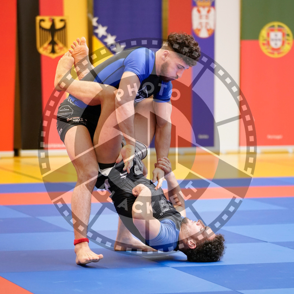 20240203PBB08160 | Fighters compete during the Brazilian Jiu-Jitsu Championship of the AJP Tour in Maintal by Frankfurt am Main, Germany, on February 2, 2024.