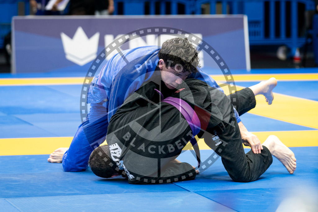 20240123PBB00656 | Fighters compete during the second day of the IBJJF European Championship in Paris, France, on January 23, 2024.