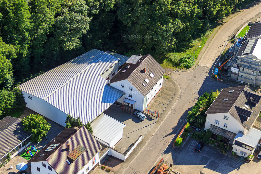 Luftbild: Elsässer Straße Fa. Frey Sondermaschinen in Kandel im Bundesland Rheinland-Pfalz in Deutschland. Foto: IMG_30668.jpg vom 31.07.2010 durch Werner Riehm/FLY-FOTO.de