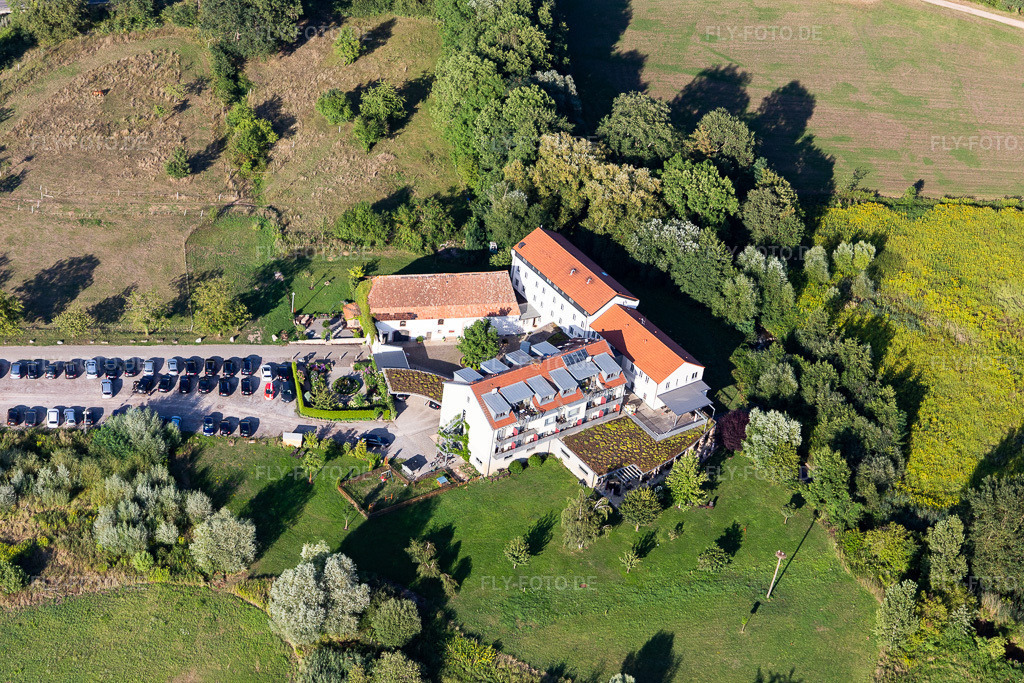 Luftbild: Zeiskamer Mühle in Zeiskam im Bundesland Rheinland-Pfalz in Deutschland. Foto: IMG_116666.jpg vom 14.08.2019 durch Werner Riehm/FLY-FOTO.de
