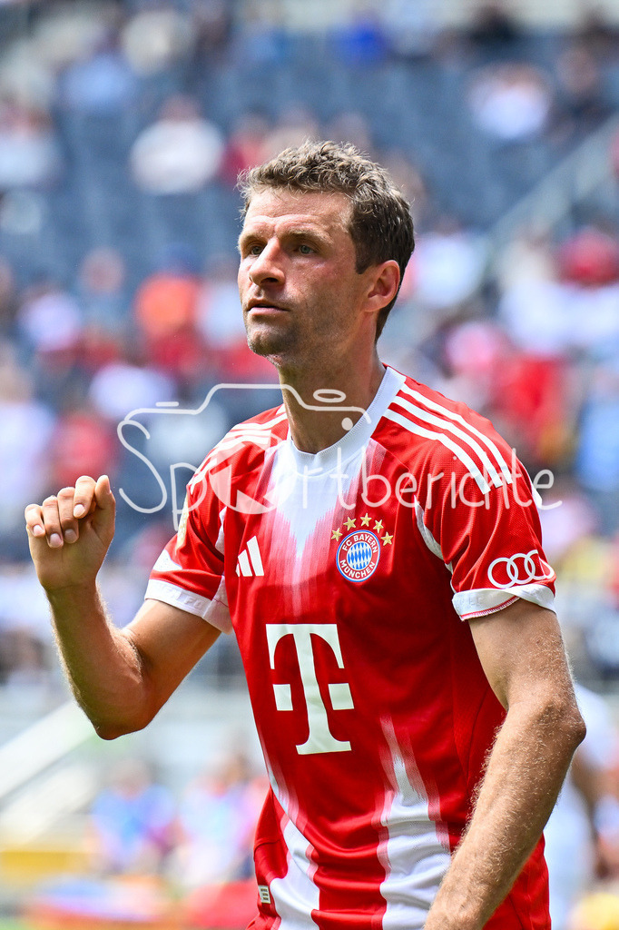 FC Bayern München - TQL Stadium | im Bild Thomas MUELLER (FC Bayern Muenchen 25) / Einzelfoto / Freisteller / FIFA Club World Cup: FC Bayern Muenchen - Auchkland City FC, TQL Stadium am 15.06.2025 / BLD / ZDF / NOT FOR SALE IN USA