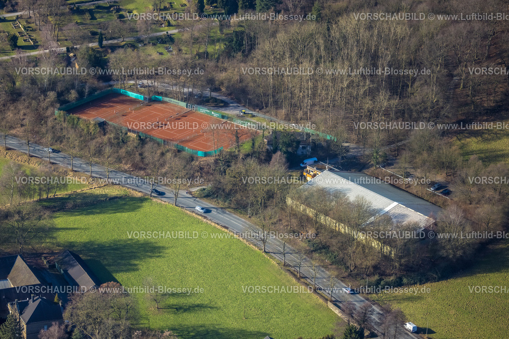 Witten240102780 | Luftbild, Tennisanlage Tennisplätze TC Schwarz-Weiß Annen an der Dortmunder Straße, Annen, Witten, Ruhrgebiet, Nordrhein-Westfalen, Deutschland