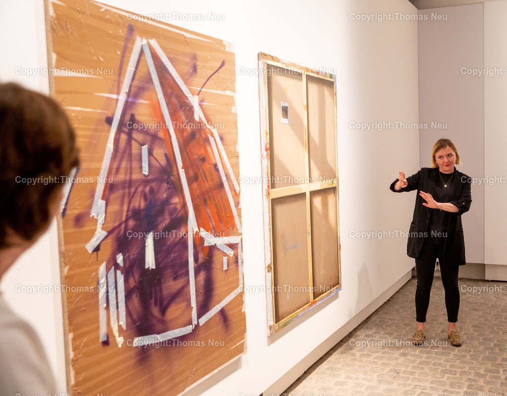 DSC_4558 | bbe, 21.05.2023, Führung durch die Ausstellung „Jochen Mühlenbrink – J’M donc je suis“ mit Kunsthistorikerin Anna Raab - Museum Bensheim,, Bild: Thomas Neu