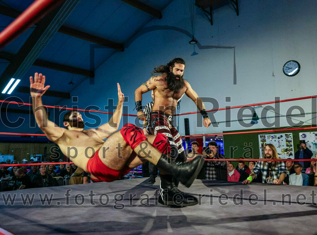 2023-11-11_108_Erding_Wrestlingshow | Erding, Deutschland, 11.11.2023:
Wrestling, Saison 2023, EWS Wrestling ERDING

Foto: Christian Riedel / fotografie-riedel.net