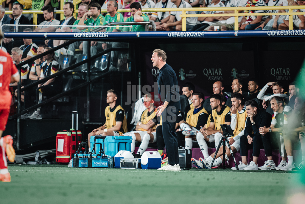 Fußball | Herren | UEFA-Fußball-Europameisterschaft 2024 | Achtelfinale | Deutschland vs. Dänemark | 29.06.2024 | Trainer Julian Nagelsmann (Deutschland)