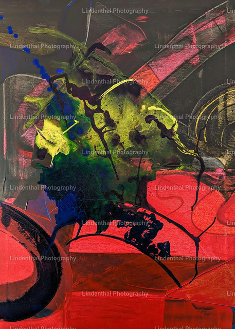 Acryl to Digital Abstrakt Paint | Fluid und Acryl Malerei auf Leinwand - Realisiert mit Pictrs.com