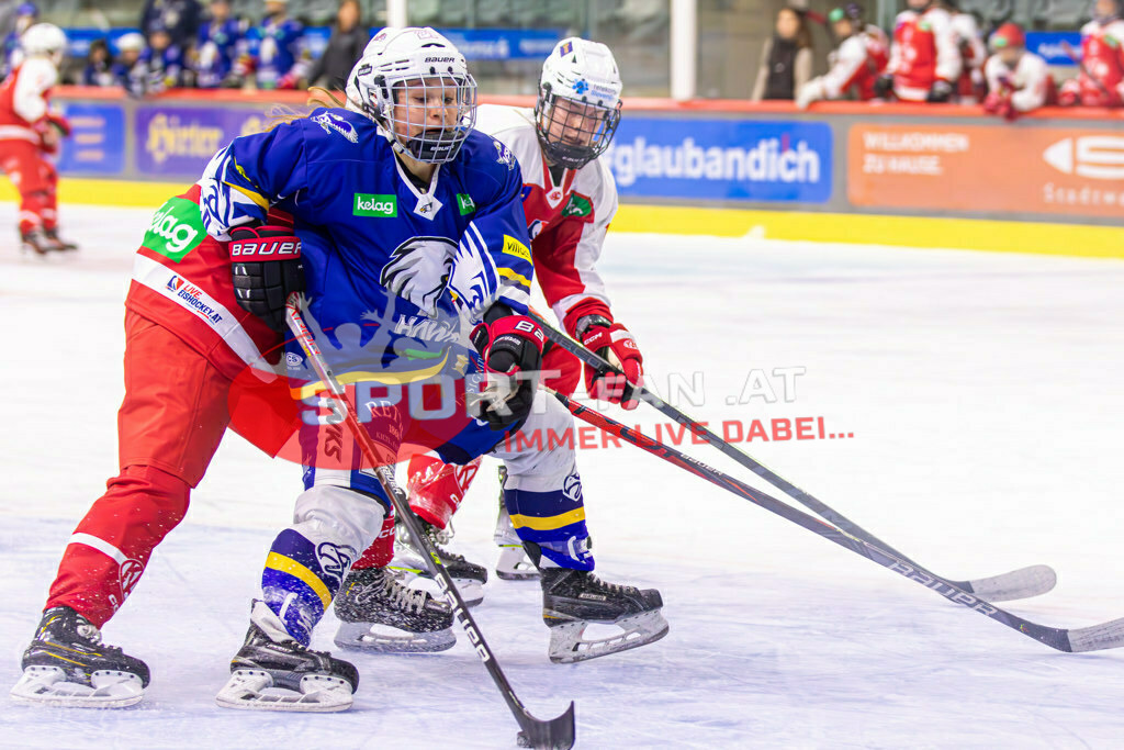 Eishockey DEBL 2023/24 | Eishockey DEBL 2023/24, KAC Frauen - Villach Lady Hawks am 27.09.2023 in Klagenfurt (Heidi Horten Arena), Austria, (Photo by Ernst Krawagner sport-fan.at) - Realisiert mit Pictrs.com