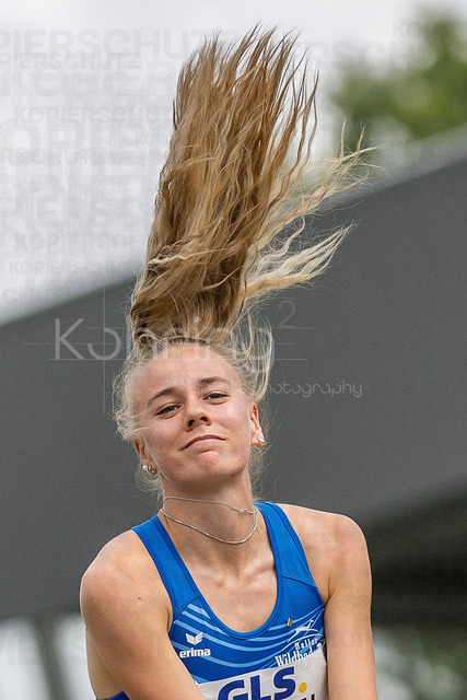 Deutsche Leichtathletik-Meisterschaften; Bochum-Wattenscheid, 26.07.2026 | Alina Etzel (WGL Schwäbisch Hall), Hochsprung ; Deutsche Leichtathletik-Meisterschaften am 26.07.2026 im Lorheide-Stadion, Bochum-Wattenscheid (Nordrhein-Westfalen).