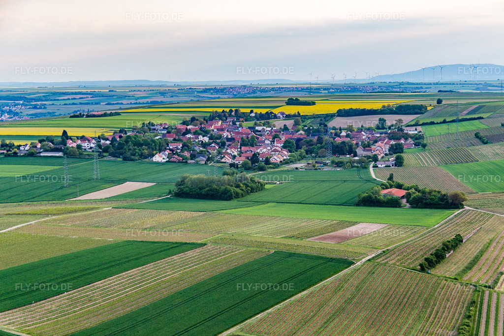 Luftbild: Dittelsheim in Monzernheim im Bundesland Rheinland-Pfalz in Deutschland. Foto: IMG_088537.jpg vom 17.05.2016 durch Werner Riehm/FLY-FOTO.de