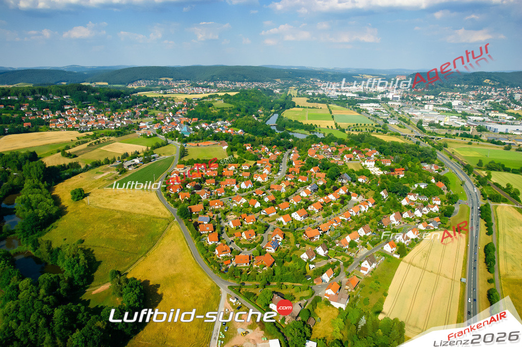 Die Luftaufnahme Burghaig - Kulmbach wurde vom UL-Flugzeug (keine Drohne) aus fotografiert.Hohe Druck- Auflösung-die Geschenkidee!
