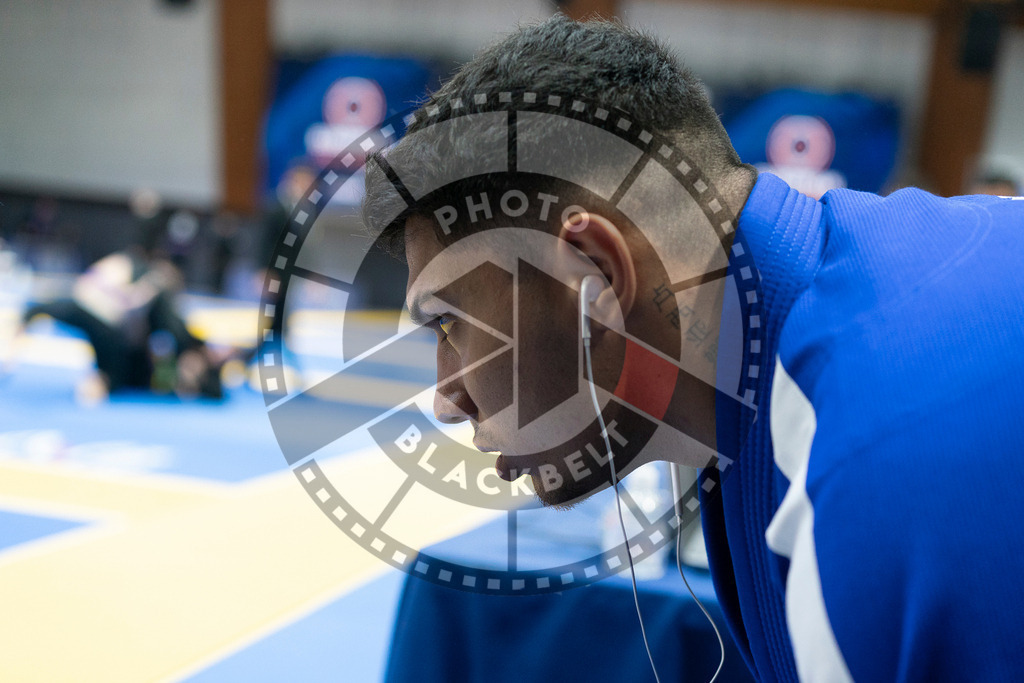20240123PBB01892 | Fighters compete during the second day of the IBJJF European Championship in Paris, France, on January 23, 2024.