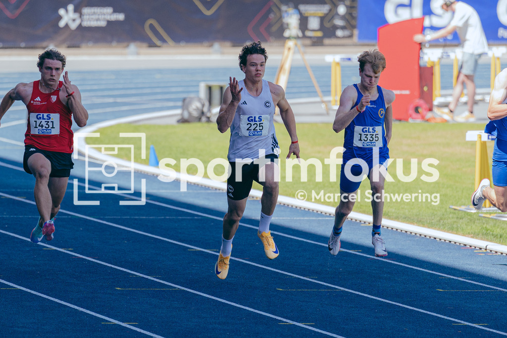 Deutsche Meisterschaften U20 / U16 2026 | Lennox Schmidt, SCC Berlin, 225,  100-Meter-Lauf, Deutsche Meisterschaften der U20 &amp; U16 2026, Lohrheidestadion Bochum-Wattenscheid, 11.07.2026. Foto: Marcel Schwering / sportimfokus - Realisiert mit Pictrs.com