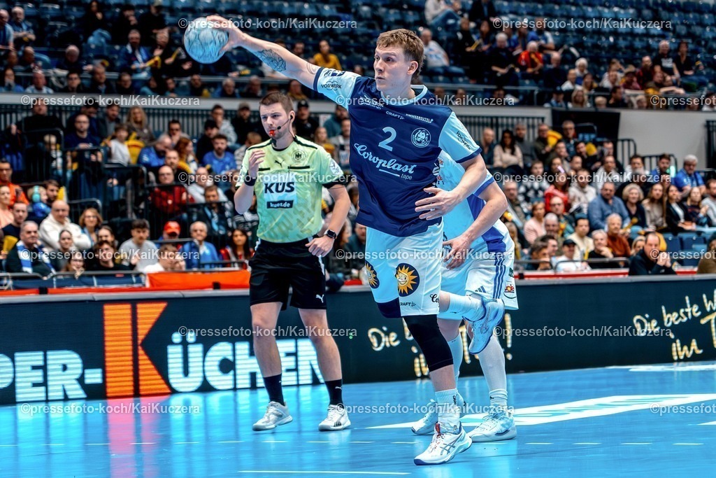 xKKUx30112501016 | 30.11.2025, xKKUx, Handball, HBL, Bergischer HC - HSV Hamburg, Mitsubishi Electric HALLE Düsseldorf, Noah Beyer (BHC #02) 