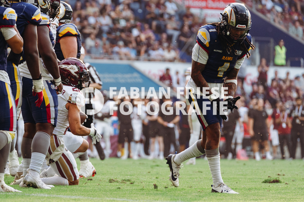 GER Rhein Fire vs. Alpine Rams, American Football, AFLE, Saison 2026, 01.08.2026 | GER Rhein Fire vs. Alpine Rams, American Football, AFLE, Saison 2026, 01.08.2026Foto: Eibner-Pressefoto/Fabian Friese - Realisiert mit Pictrs.com