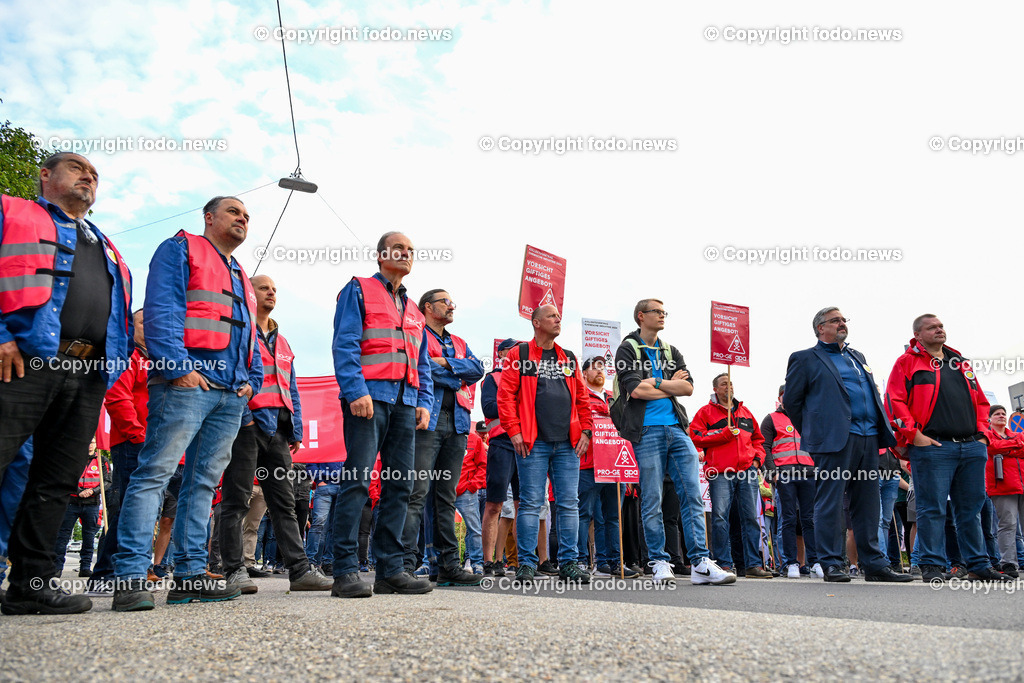 Kundgebung der Gewerkschaft_ PROGE_ 23.05.2024-25 | 23.05.2024, Linz, AUT, Kundgebung der Gewerkschaft, PROGE, im Bild Kundgebungsteilnehmer