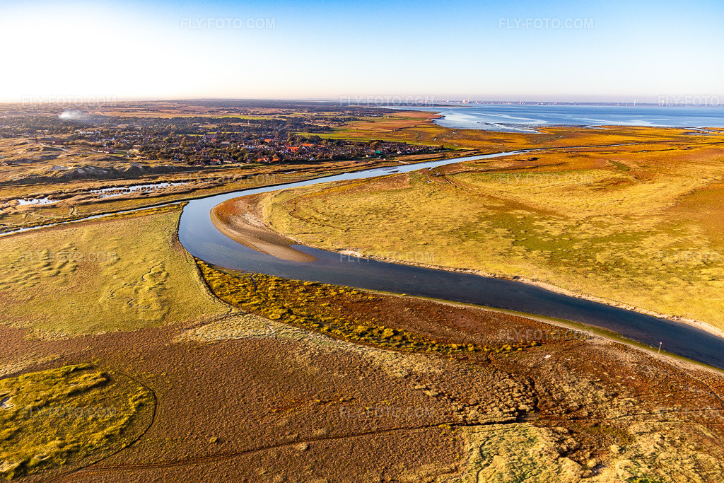 Aerial view: View of the town in Fanø in the state South Denmark, Denmark.Photo: IMG_118910.jpg taken on 09/21/2019 by Werner Riehm/FLY-FOTO.comResolution of the original: 5265 x 3510 px