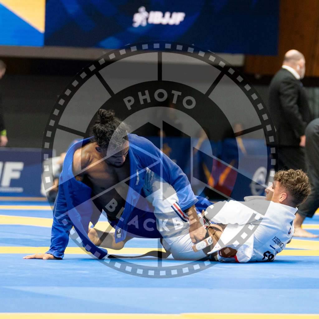 20240124PBB00354 | Fighters compete during the second day of the IBJJF European Championship in Paris, France, on January 24, 2024.