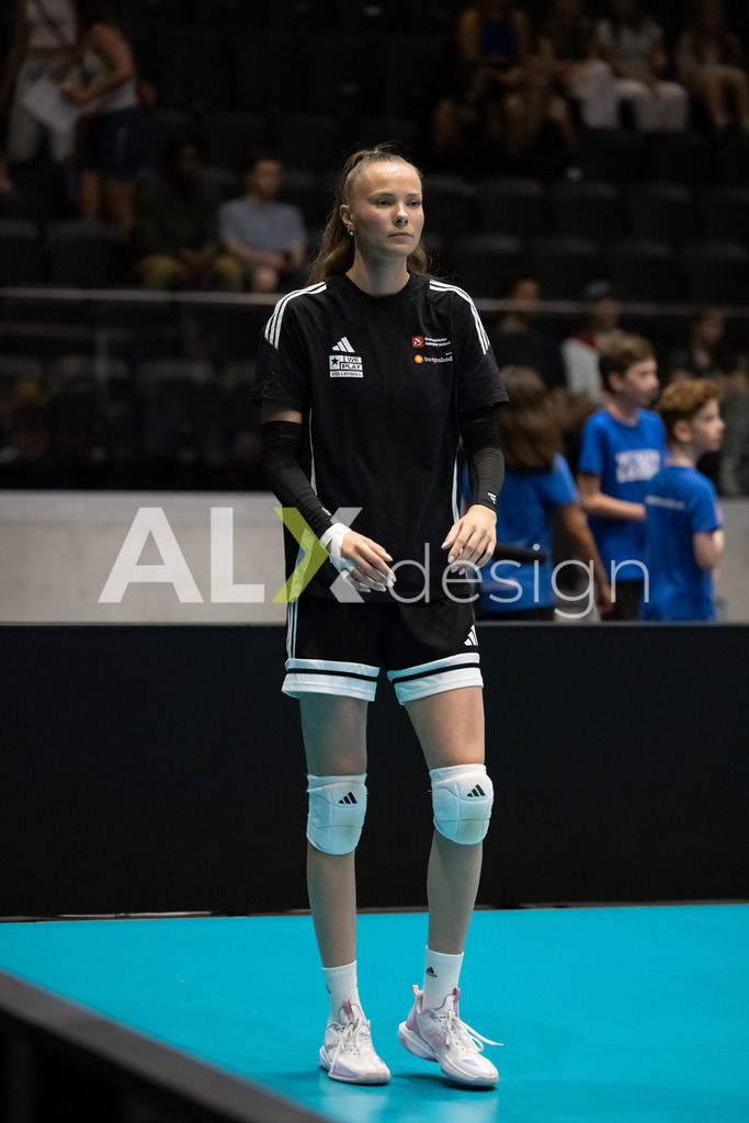 Austria v Switzerland - CEV European League Women | KRIENS, SWITZERLAND - JUNE 14: ANAMARIJA GALIC of Austria during the CEV European League match between Austria and Switzerland at Pilatus Arena on June 14, 2026 in Kriens, Switzerland. - Realisiert mit Pictrs.com