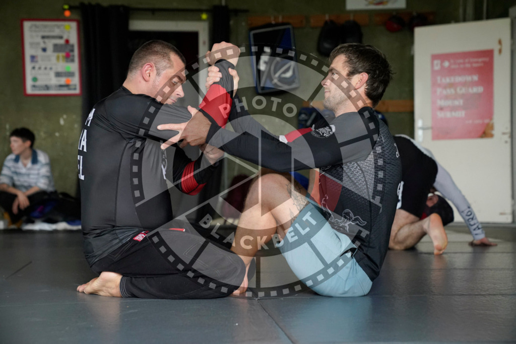 20240413PBB6128 | Fighters compete during the Grapplethon 24hours of rolling for a reason in Hamburg, Germany, on April 13, 2024.