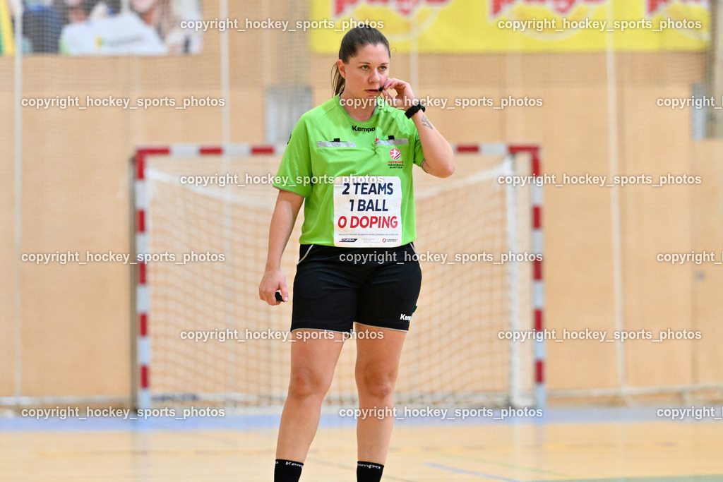 SC Ferlach vs. Bregenz Handball | Spittaler Sara Referee, SC Ferlach vs. Bregenz Handball, SC Ferlach vs. Bregenz Handball am 28.09.2024 in Ferlach (Ballspielhalle Ferlach), Austria, (Photo by Bernd Stefan)