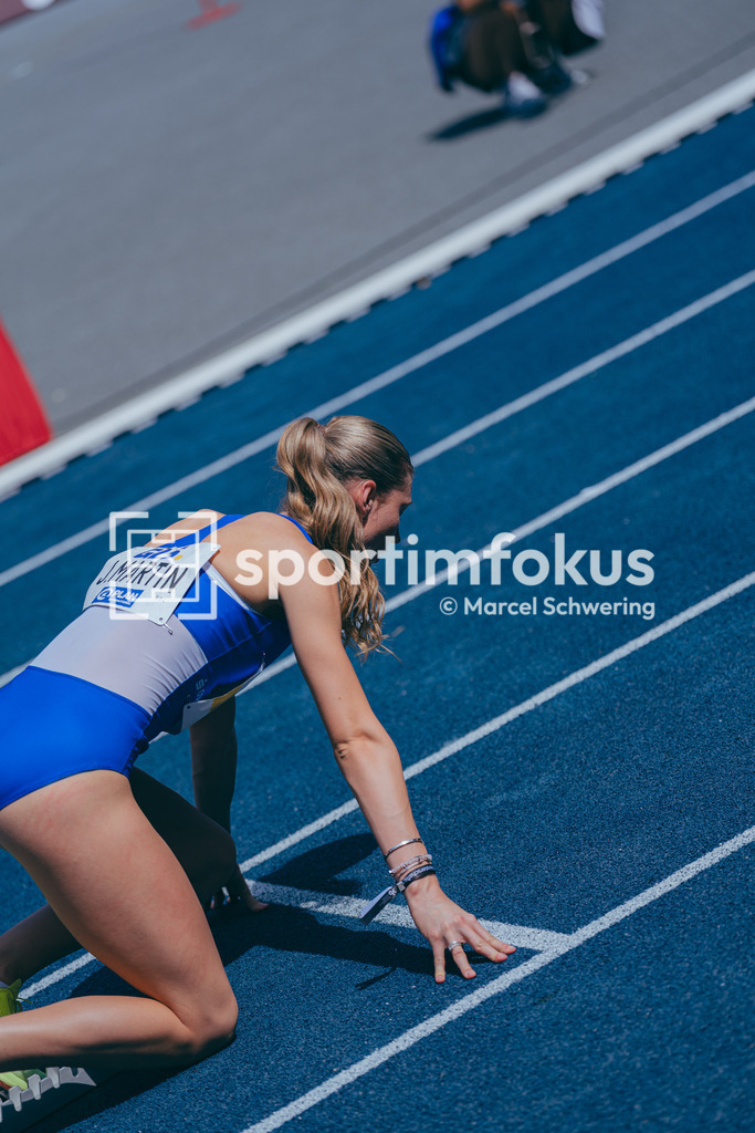 Deutsche Meisterschaften der Frauen und Männer 2026 | Johanna Martin, 1. LAV Rostock,  400-Meter-Lauf, Halbfinale, Deutsche Meisterschaften der Frauen und Männer 2026, Lohrheidestadion Bochum-Wattenscheid, 25.07.2026. Foto: Marcel Schwering / sportimfokus - Realisiert mit Pictrs.com