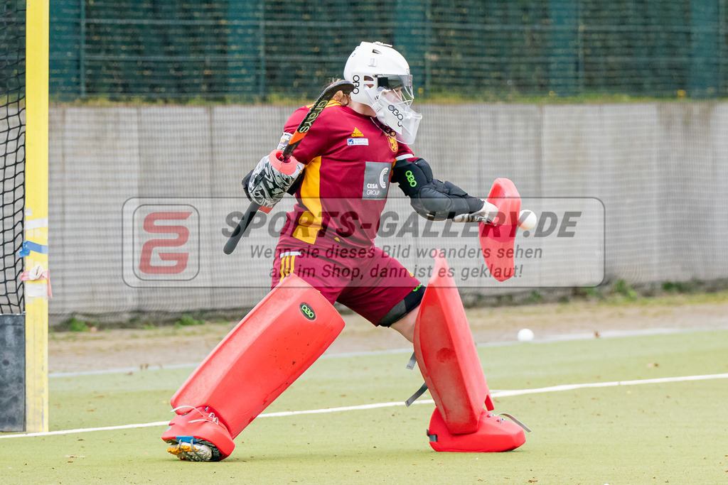 HK_20230416_901617 | 1. Bundesliga Damen Düsseldorfer HC - Rot-Weiss Köln am 16.4.2023 DHC Düsseldorf, Düsseldorf , Sarah Mollenhauer Torfrau ( Düsseldorfer HC #31 )