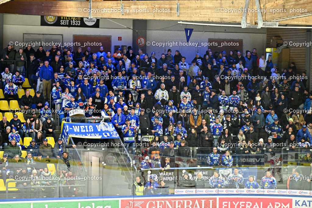 EC IDM WÄRMEPUMPEN VSV vs. HCB Südtirol Alperia | EC VSV Fans, EC IDM WÄRMEPUMPEN VSV vs. HCB Südtirol Alperia, EC IDM WÄRMEPUMPEN VSV vs. HCB Südtirol Alperia am 28.12.2025 in Villach (Stadthalle Villach), Austria, (Photo by Bernd Stefan)