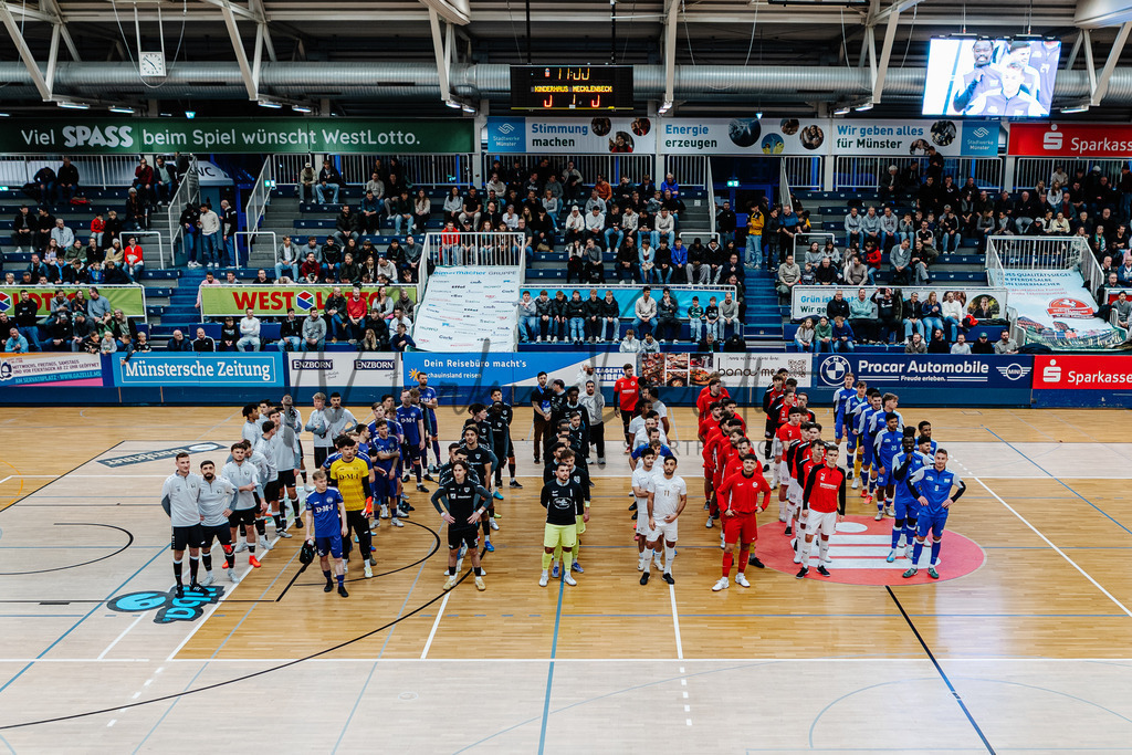47. Stadtmeisterschaften im Hallenfußball 2025, Endrunde | Stadtmeisterschaften im Hallenfußball 2025, Endrunde, Sporthalle Berg Fidel in Münster. Foto: sportfotografie.ms | Markus Paletta - Realisiert mit Pictrs.com