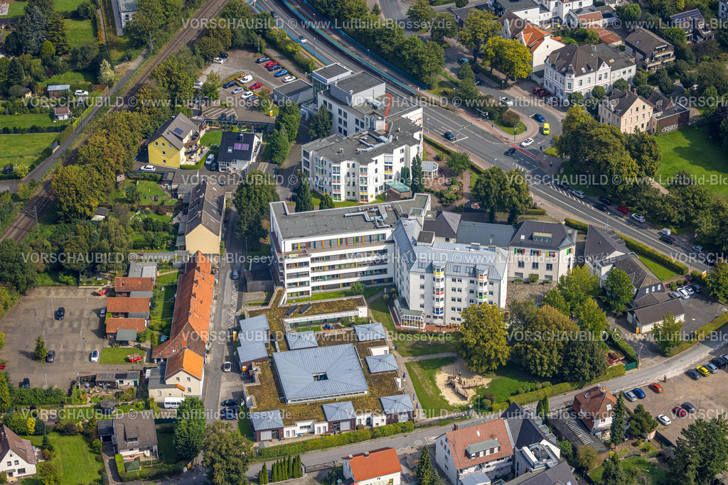 Unna230900958 | Luftbild, LZK Häuser, sozialpädiatrisches Zentrum, Lebenszentrum und Familienzentrum Königsborn, Königsborn, Unna, Ruhrgebiet, Nordrhein-Westfalen, Deutschland