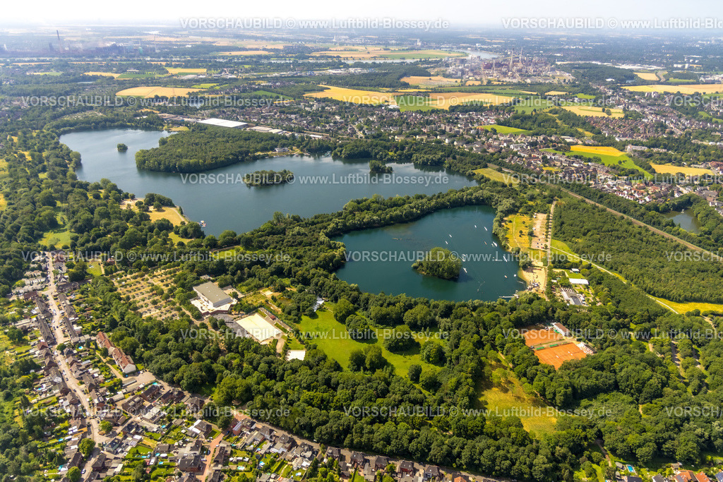 Duisburg230707333 | Luftbild, Toeppersee, Hallenbad, Rumeln-Kaldenhausen, Duisburg, Ruhrgebiet, Nordrhein-Westfalen, Deutschland
