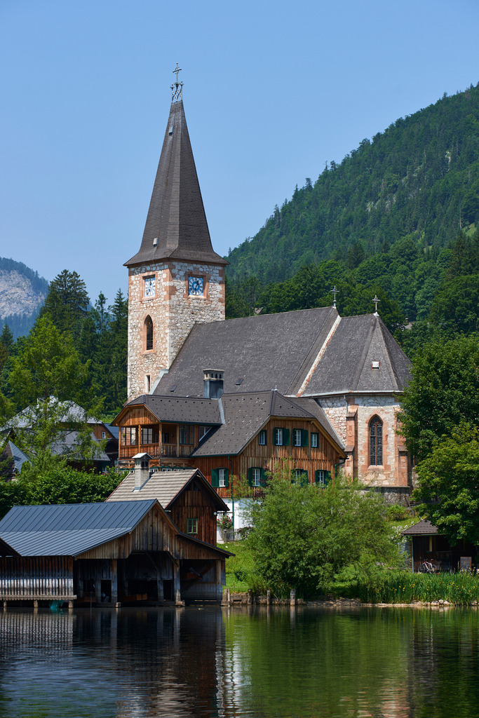 Pfarrkirche St.Aegidius | Altaussee, Austria - June 24, 2017: Pfarrkirche St.Aegidius. - Realisiert mit Pictrs.com