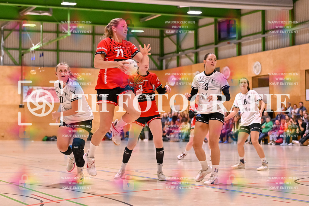 GER, SG Maulburg/Steinen - HSG Dreiland, Frauen-Handball, Oberliga Suedbaden, 3. Spieltag, Saison 2024/2025, 12.10.2024 | Sabrina Gruber (SG Maulburg/Steinen, #71)GER, SG Maulburg/Steinen - HSG Dreiland, Frauen-Handball, Oberliga Suedbaden, 3. Spieltag, Saison 2024/2025, 12.10.2024Foto: TH Fotografie/Thomas Hess