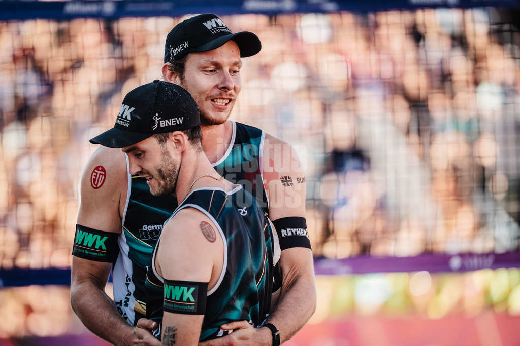 Beachvolleyball | Männer | Deutsche Meisterschaften 2025 Timmendorfer Strand | 06.09.2025 | hinten Nils Ehlers vorne Clemens Wickler