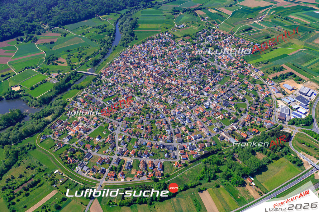 Das Luftbild der Stadt Kemmern wurde 2018 vom Flugzeug heraus erstellt (keine Drohne) Aufnahmehöhe ca.400 Meter- hohe Auflösung für beste Druck-Qualität