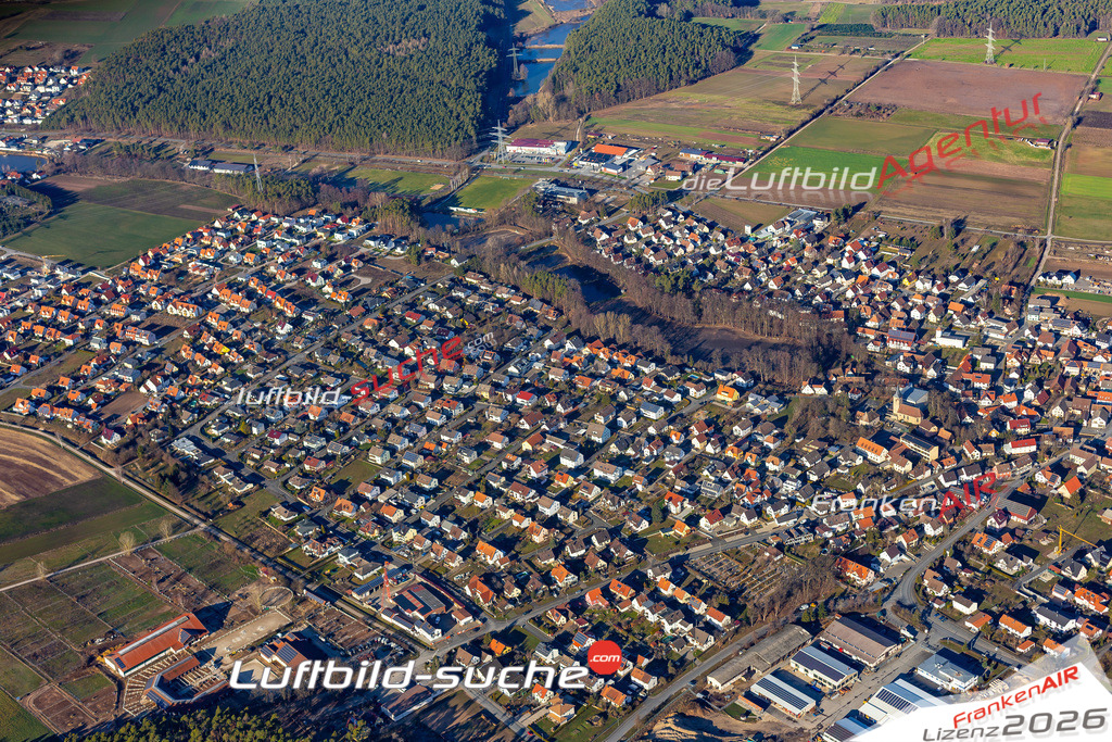 Das Luftbild der Stadt Hausen wurde 2019 vom Flugzeug heraus erstellt (keine Drohne) Aufnahmehöhe ca.400 Meter- hohe Auflösung- beste Druck-Qualität garantiert!
