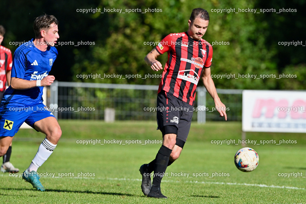 ATUS Nötsch vs. Thal Assling | #9 Raphael Nageler ATUS Nötsch, #10 Julian Jakob Moser Thal Assling, ATUS Nötsch vs. Thal Assling, ATUS Nötsch vs. Thal Assling am 31.08.2025 in Nötsch (Dobratsch Arena), Austria, (Photo by Bernd Stefan)