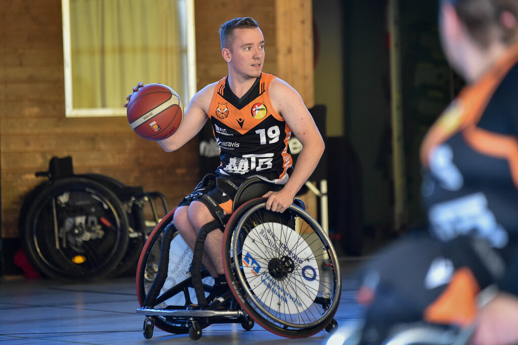 2024-10-26-0599 | RSKV Tuebingen vs. Hannover United 2, Rollstuhlbasketball, 2. Bundesliga Sued, 3. Spieltag, Saison 2024/2025, 26.10.2024, Foto: Ralph Kunze - Realisiert mit Pictrs.com