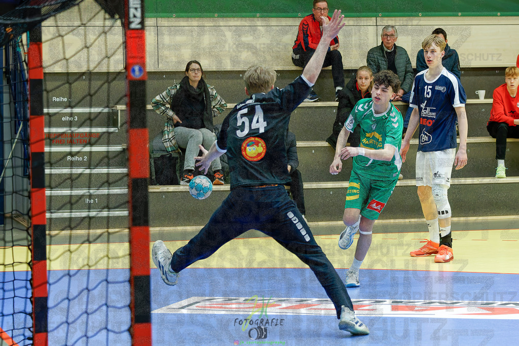 mJB Pokalrunde dt. Meisterschaft, TV Hüttenberg - TSV GWD Minden | mJB Pokalrunde dt. Meisterschaft, TV Hüttenberg - TSV GWD Minden am 15.03.2025 in Münchholzhausen (Sporthalle Münchholzhausen)Photo © 2025 - Jörg Heinrich - Realisiert mit Pictrs.com