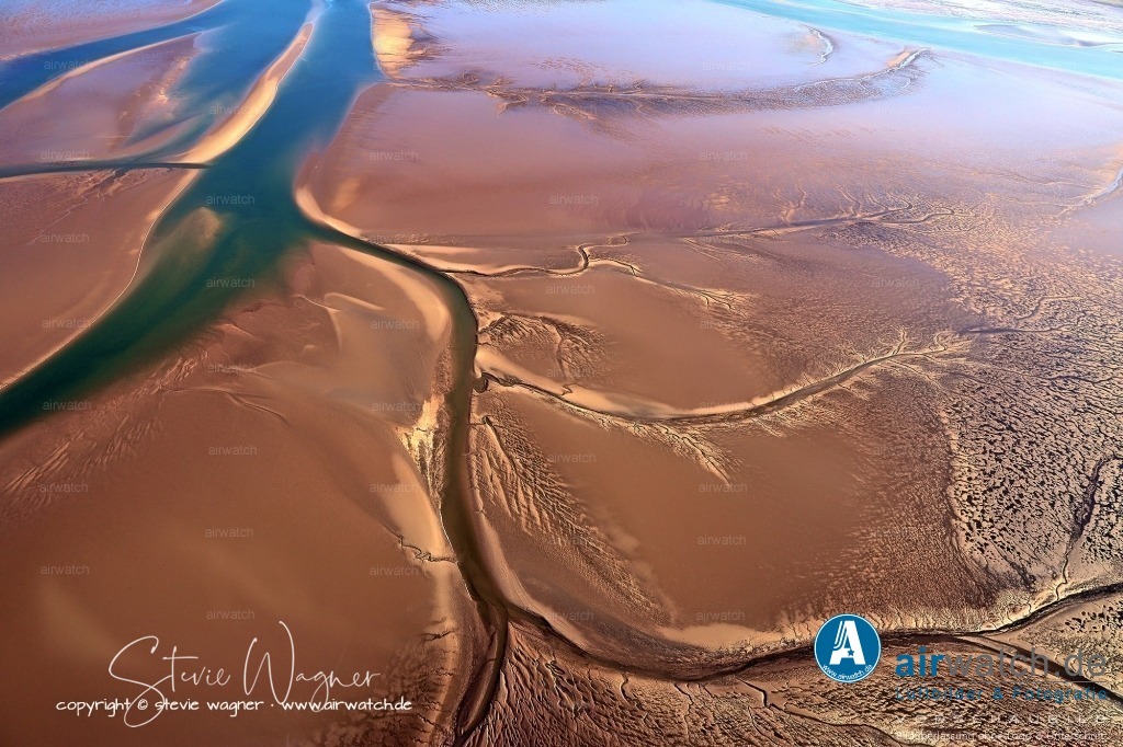 Fahrrinne und Priele - Hamburger Hallig - Pellworm - Hallig Gröde | Fahrrinne und Priele zwischen Hamburger Hallig und Hallig Gröde
