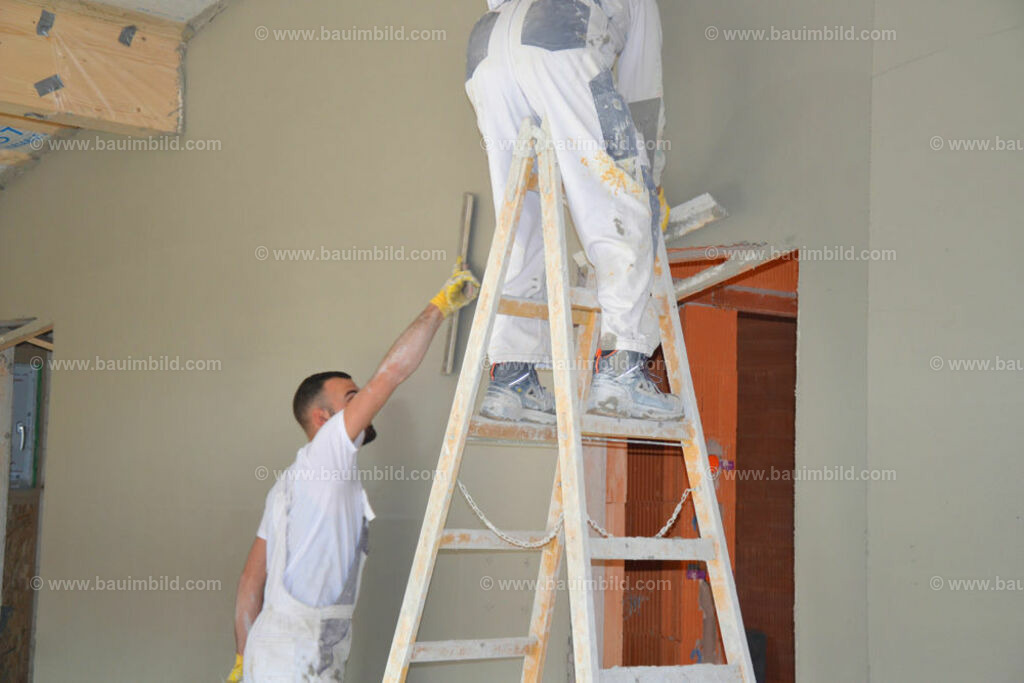 bib-lg18-putzarbeiten-0056 | Nach LV-Leistungsgruppen sortierte Detailfotos über den Bau eines Hauses. Alle Hausbau-Bilder direkt vom Urheber und Autor der Website Haus-Selber-Bauen.com