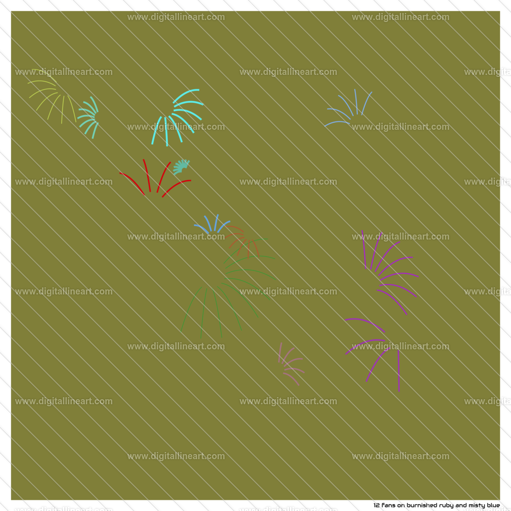 12-fans-burnished-ruby-and-misty-blue | digitallineart - Realisiert mit Pictrs.com