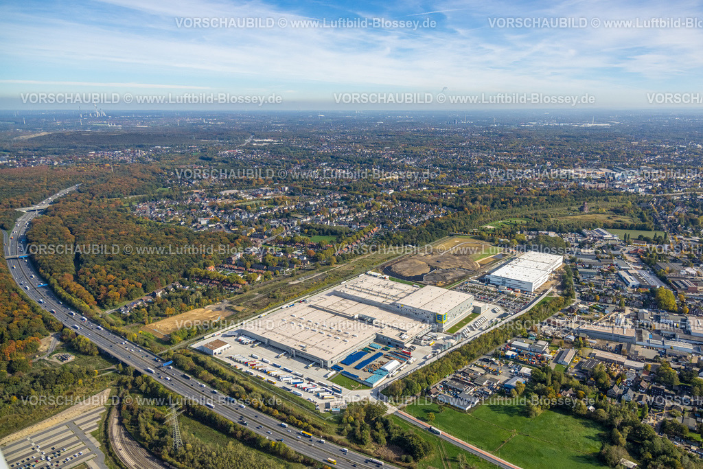 Oberhausen221003432 | Luftbild, EDEKA Zentrallager, Picnic E-Food-Lager, Baustelle, Schwarze Heide, Oberhausen, Ruhrgebiet, Nordrhein-Westfalen, Deutschland