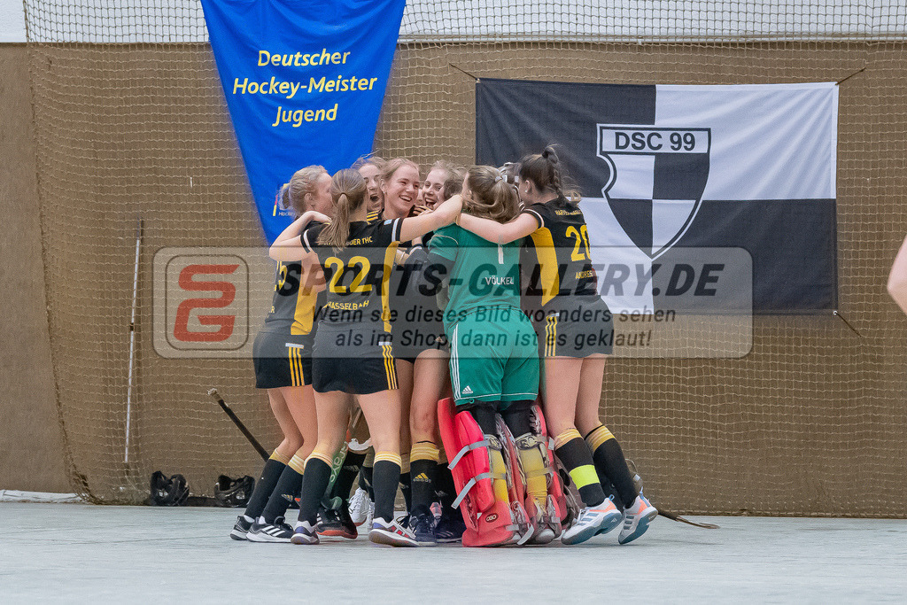 HK_20230226_105302 | Deutsche Meisterschaft WU16 Finale / Ehrungen Harvestehuder THC - 1. Hanauer THC am 26.2.2023 DSC 99, Düsseldorf ,