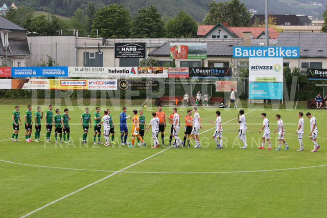 Friendly Match: SC Weiz vs TSV Hartberg in Weiz | Weiz, AUSTRIA, 01.JUL.26 - SOCCER - ADMIRAL Bundesliga, SC Weiz vs TSV Hartberg, test match. The image shows shake hands from both teams.