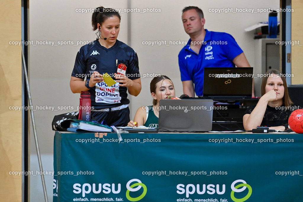 SC Ferlach Damen vs. WAT Atzgersdorf 3.9.2022 | WIESAUER Anna Referee, Zeitnehmung SC Ferlach Damen UMNIG Tamara, Zeitnehmung SC Ferlach Damen ROSICKY Hanna
