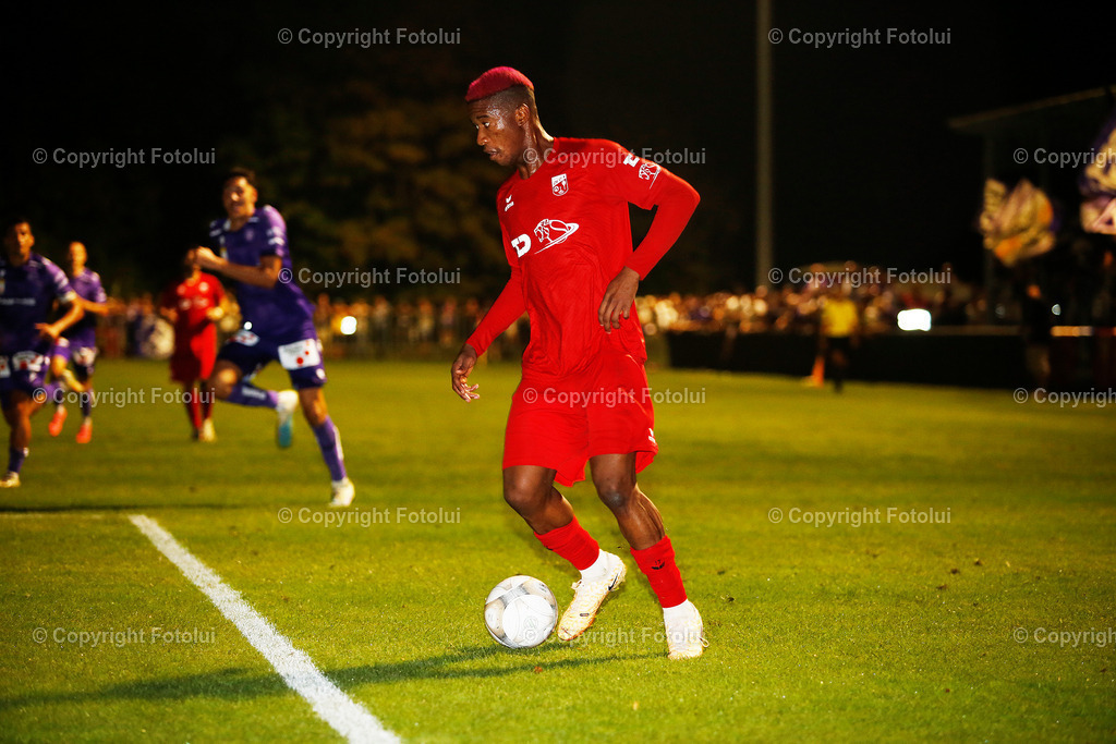 A_LUI_280824_48 | SPORT FUSSBALL UNIQA OEFB CUP 2024 2.RUNDE ASKOE OEDT-WIENER AUSTRIA 28.08.2024 IM BILD: TORSCHUETZE ZUM 2:2 JONATHAN ALUKWU (OEDT) UND (AUSTRIA) FOTO:FOTOLUI