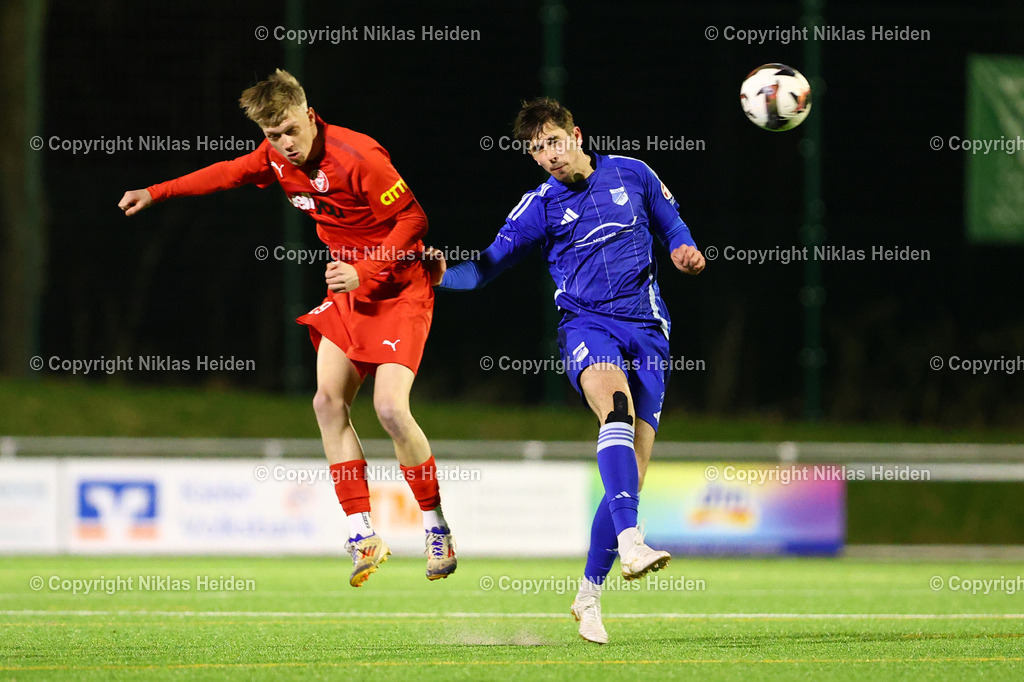 NH_FCKiliaKiel_TuSRotenhof_FlensOberliga_18032026 | #29 Lucas Groß (FC Kilia Kiel), #11 Moritz Gersteuer (TuS Rotenhof)Fußball I Herren I Flens Oberliga I Saison 2025-2026 I 18. Spieltag I FC Kilia Kiel - TuS Rotenhof I 18.03.2026 I Kilia Stadion