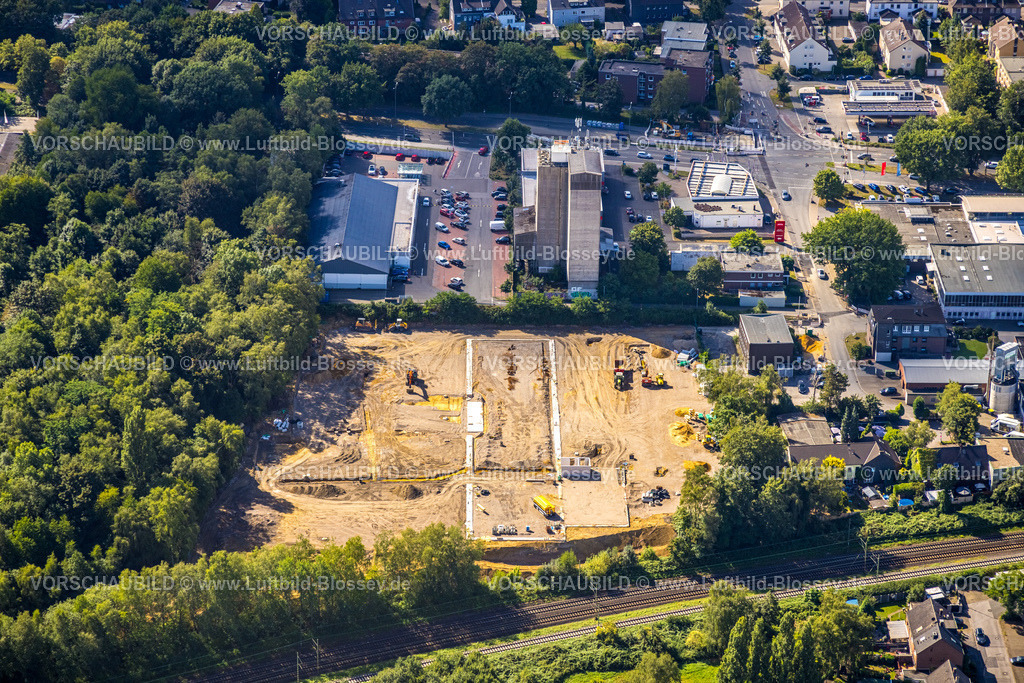 Gelsenkirchen220801779Buer | Luftbild, Baustelle an der Lindenstraße, Buer, Gelsenkirchen, Ruhrgebiet, Nordrhein-Westfalen, Deutschland