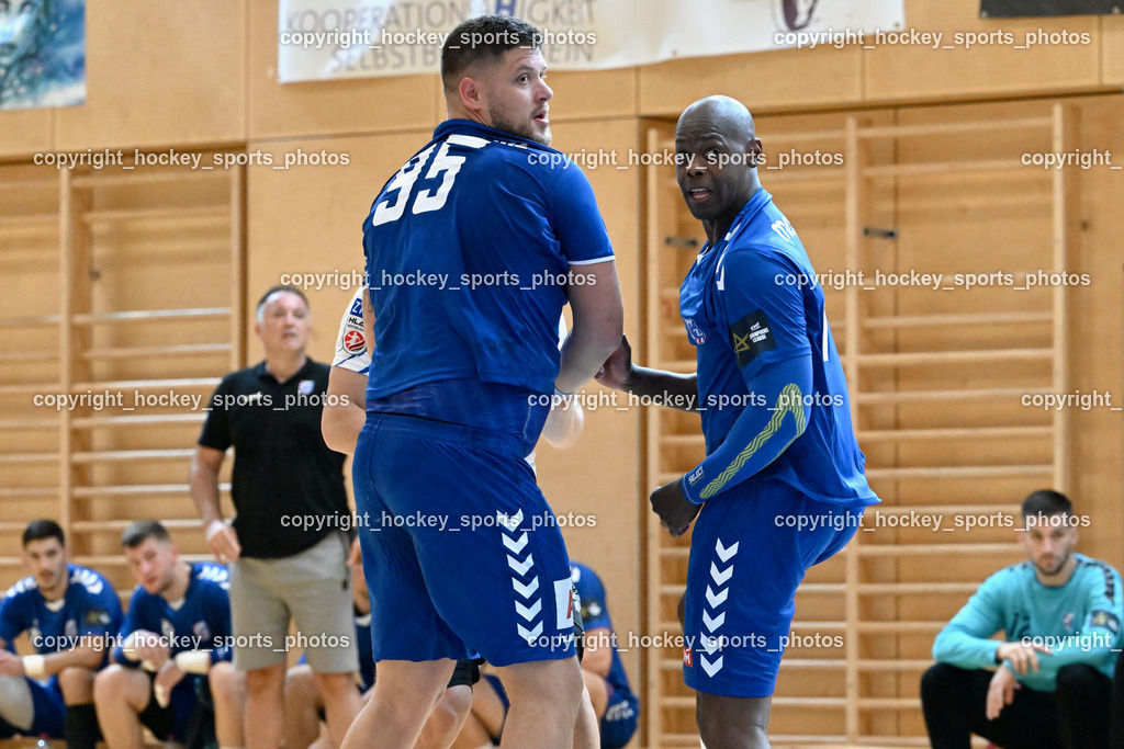 SC Ferlach vs. RK Zagreb 24.8.2023 | #95 Matic Suholeznik, #87 Yoel Cuni Morales