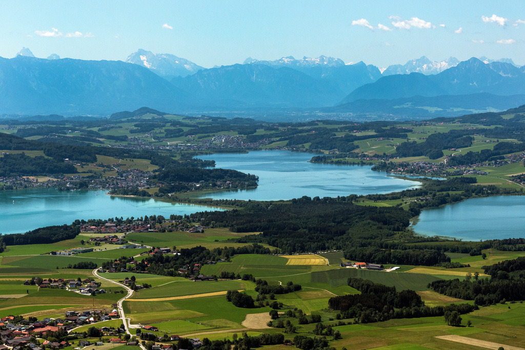 dr__0091788.jpg | AUG 12.06.2022 Uferbereichs- Landschaft am Gebiet der Seenkette Mattsee - Grabensee - Obertrumer See in Aug in Salzburg, Österreich.